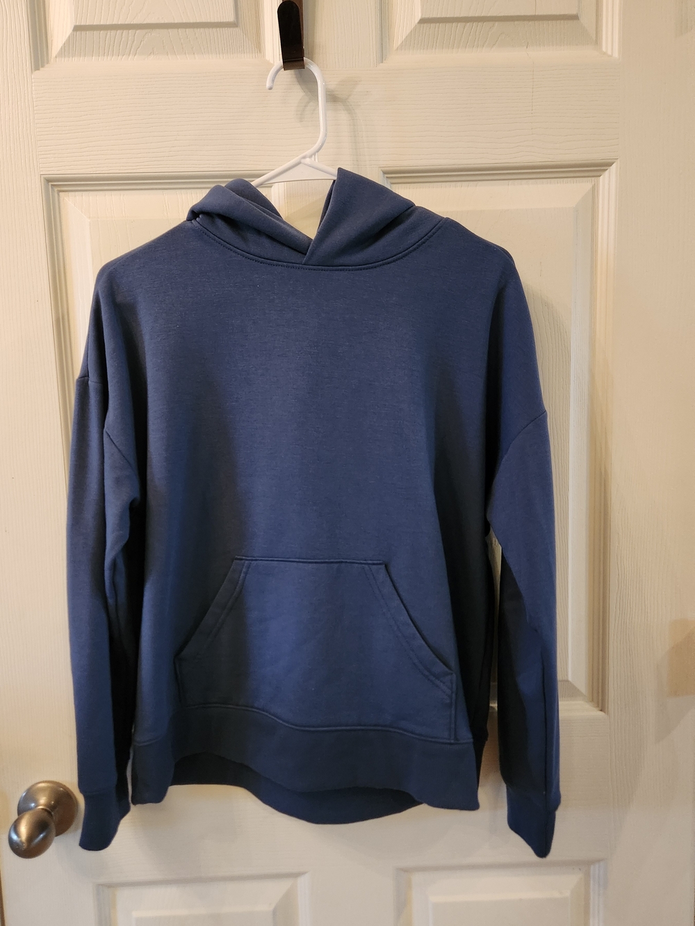 Athletic Works Navy Blue Pullover Hoodie Sweatshirt, Small